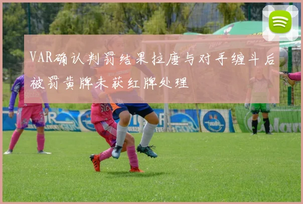 VAR确认判罚结果拉唐与对手缠斗后被罚黄牌未获红牌处理
